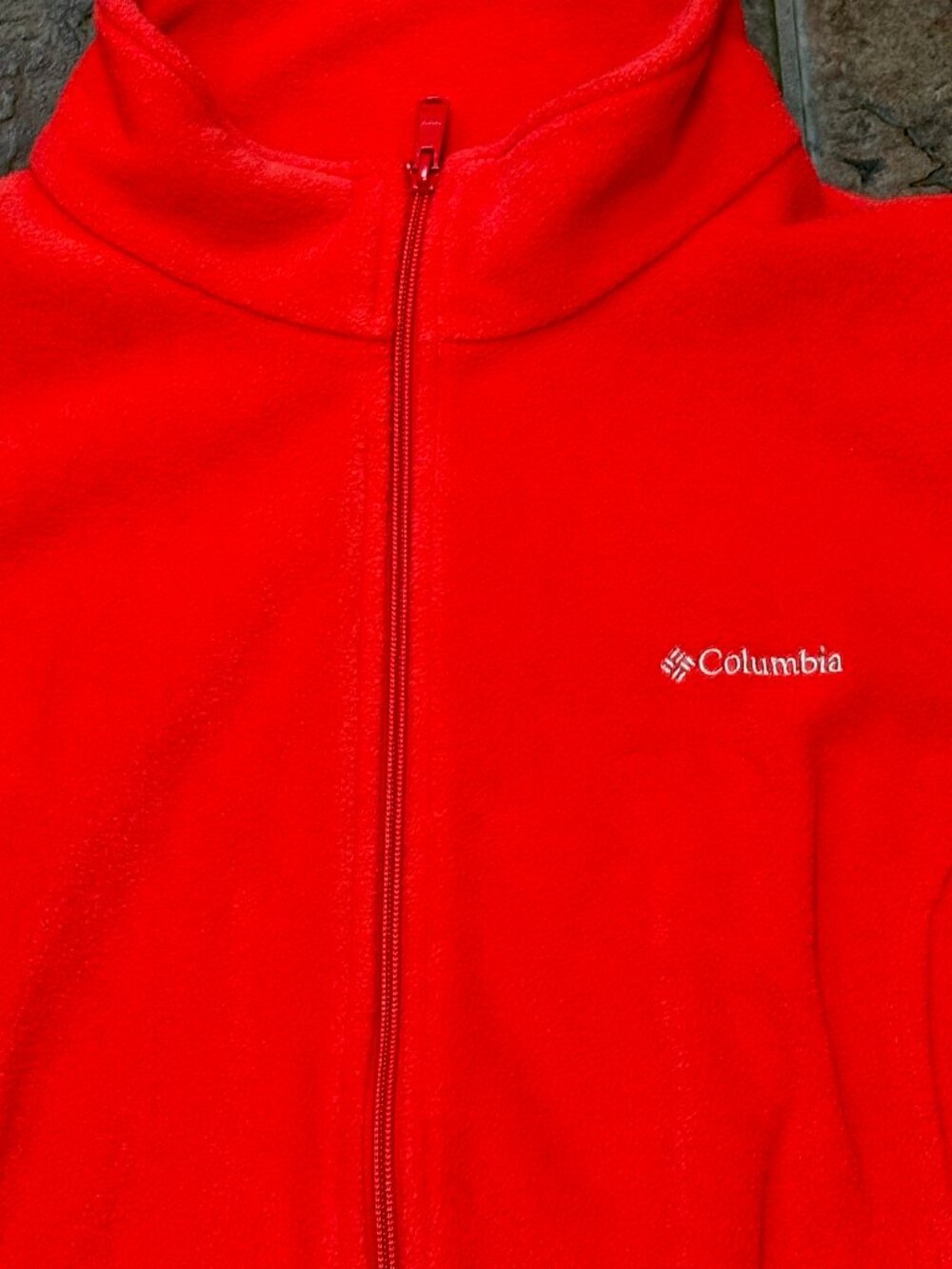~~Columbia Red Fleece Full Zip Up Vest Women's 2X...VGUC!!!